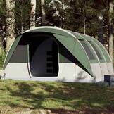vidaXL Tunneltent 7-persoons waterdicht groen