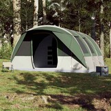 vidaXL Tunneltent 7-persoons waterdicht groen