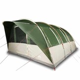 vidaXL Tunneltent 7-persoons waterdicht groen