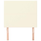 vidaXL Hoofdbord crème 90x5x118/128 cm kunstleer