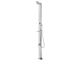 vidaXL Buitendouche 220 cm roestvrij staal