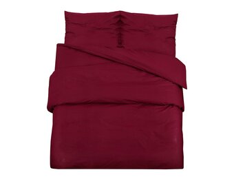 vidaXL Dekbedovertrekset lichtgewicht 135x200 cm microvezel bordeaux