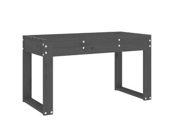 vidaXL Tuinbank 80x38x45 cm massief grenenhout grijs