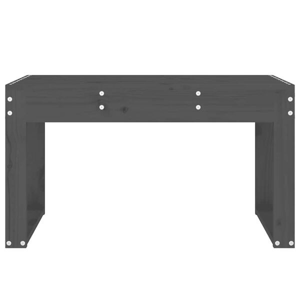 vidaXL Tuinbank 80x38x45 cm massief grenenhout grijs
