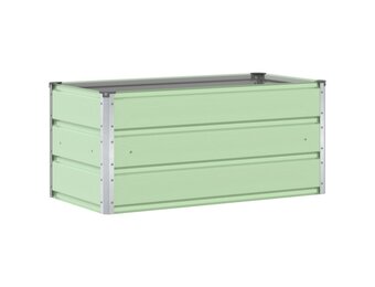 vidaXL Plantenbak Pastelgroen 100 x 50 x 45 cm Gegalvaniseerd staal