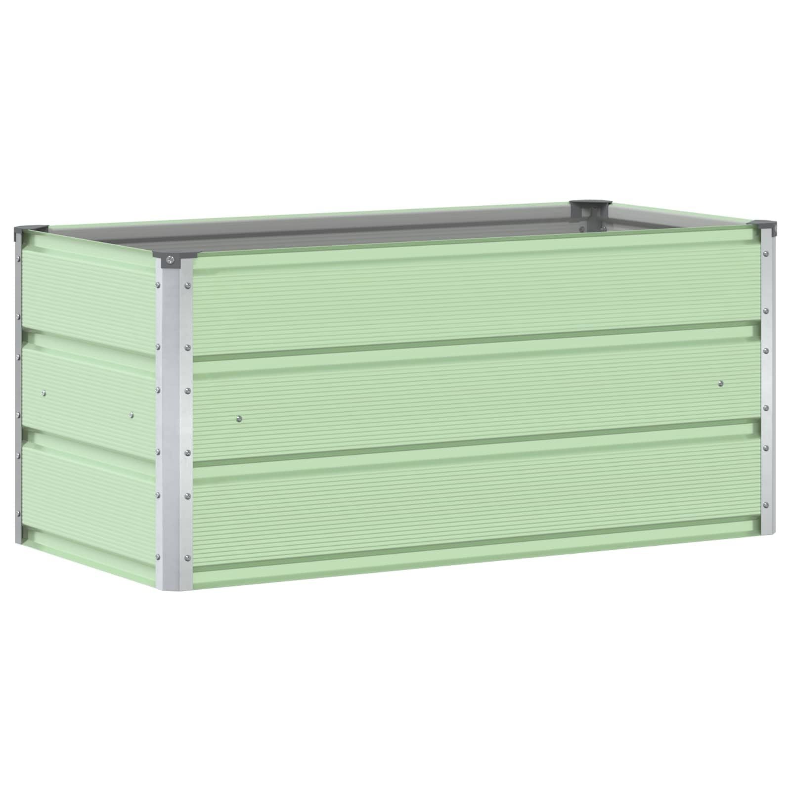 vidaXL Plantenbak Pastelgroen 100 x 50 x 45 cm Gegalvaniseerd staal