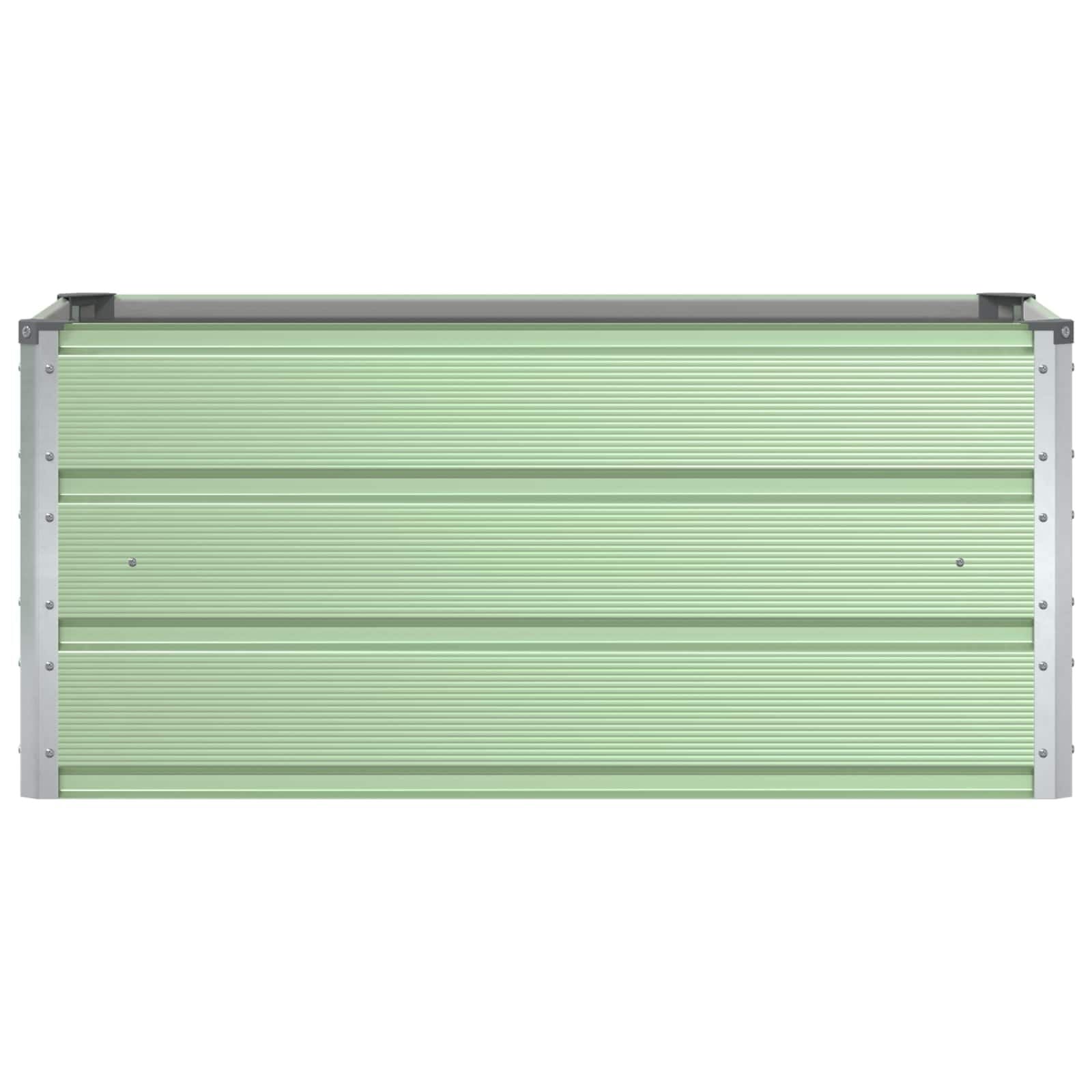 vidaXL Plantenbak Pastelgroen 100 x 50 x 45 cm Gegalvaniseerd staal