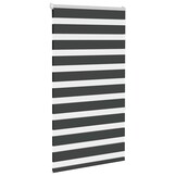vidaXL Zebra rolgordijn 75x150 cm stofbreedte 70,9 cm zwart