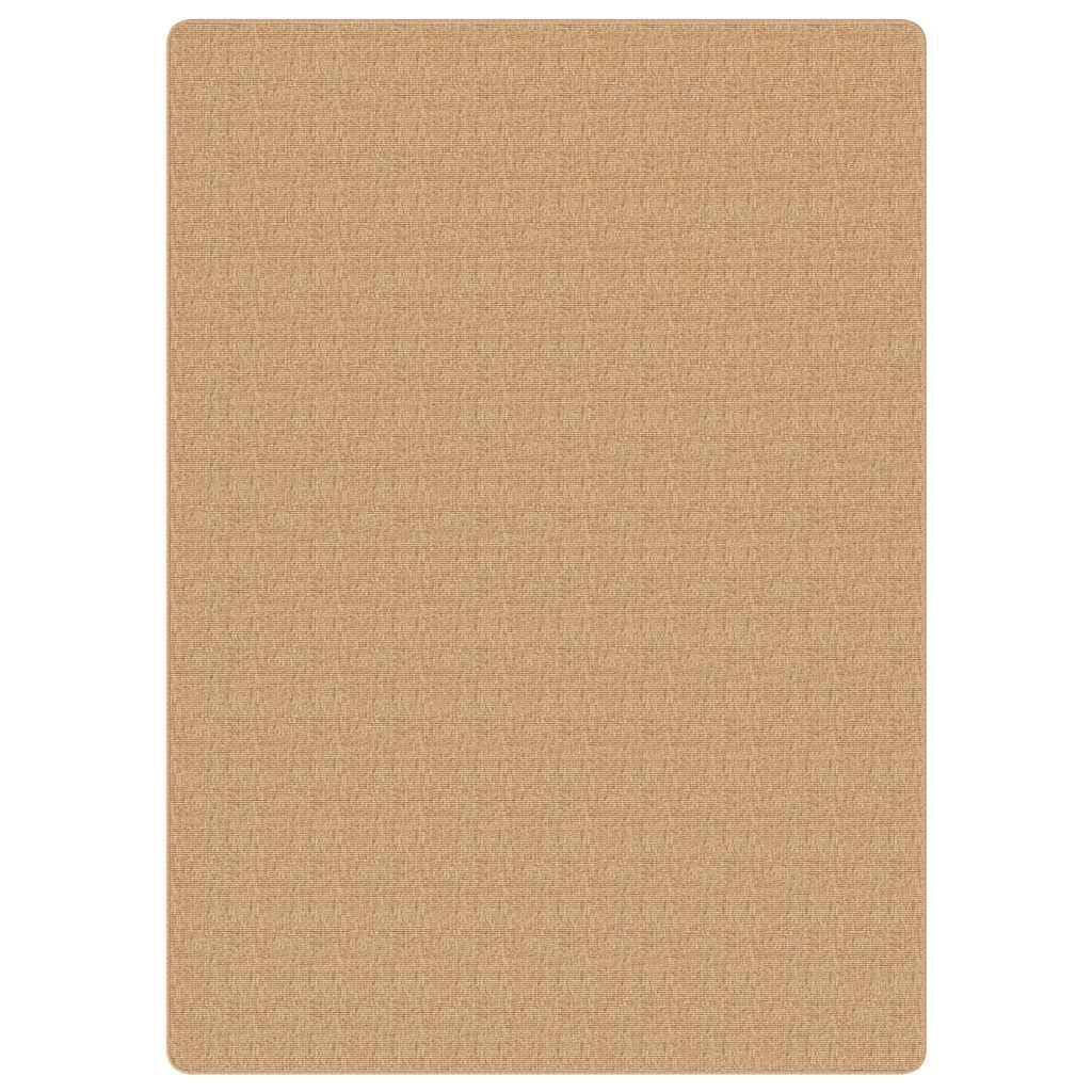 vidaXL Tapijt met latex onderkant 70x130 cm jute natuurlijk