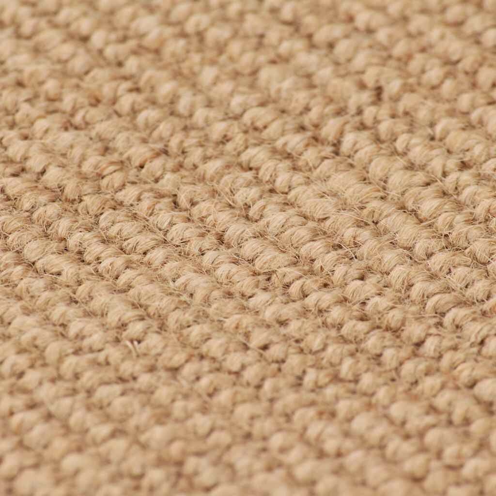 vidaXL Tapijt met latex onderkant 70x130 cm jute natuurlijk