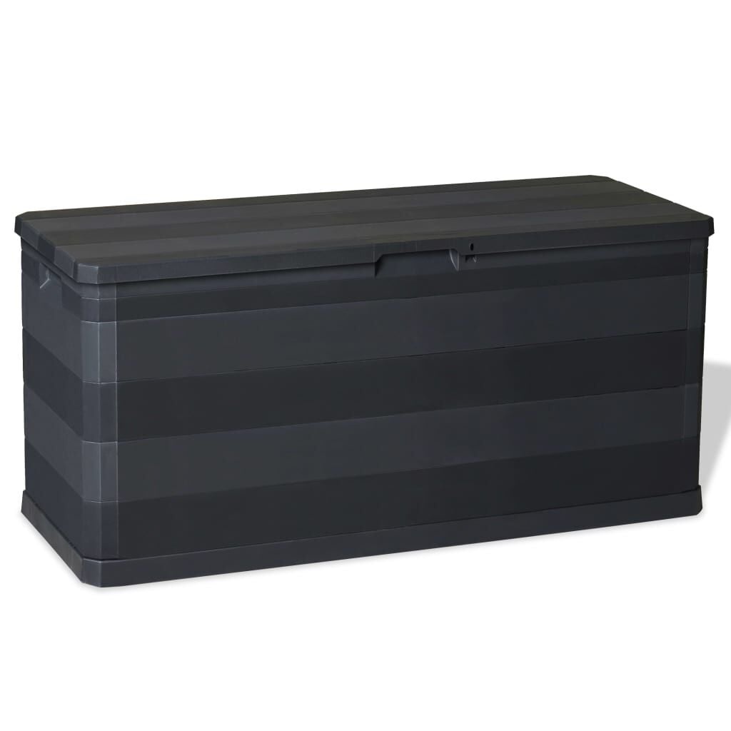 vidaXL Tuinbox 117x45x56 cm zwart