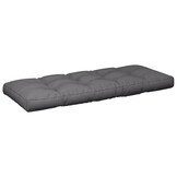 vidaXL Palletkussens 2 st stof antracietkleurig
