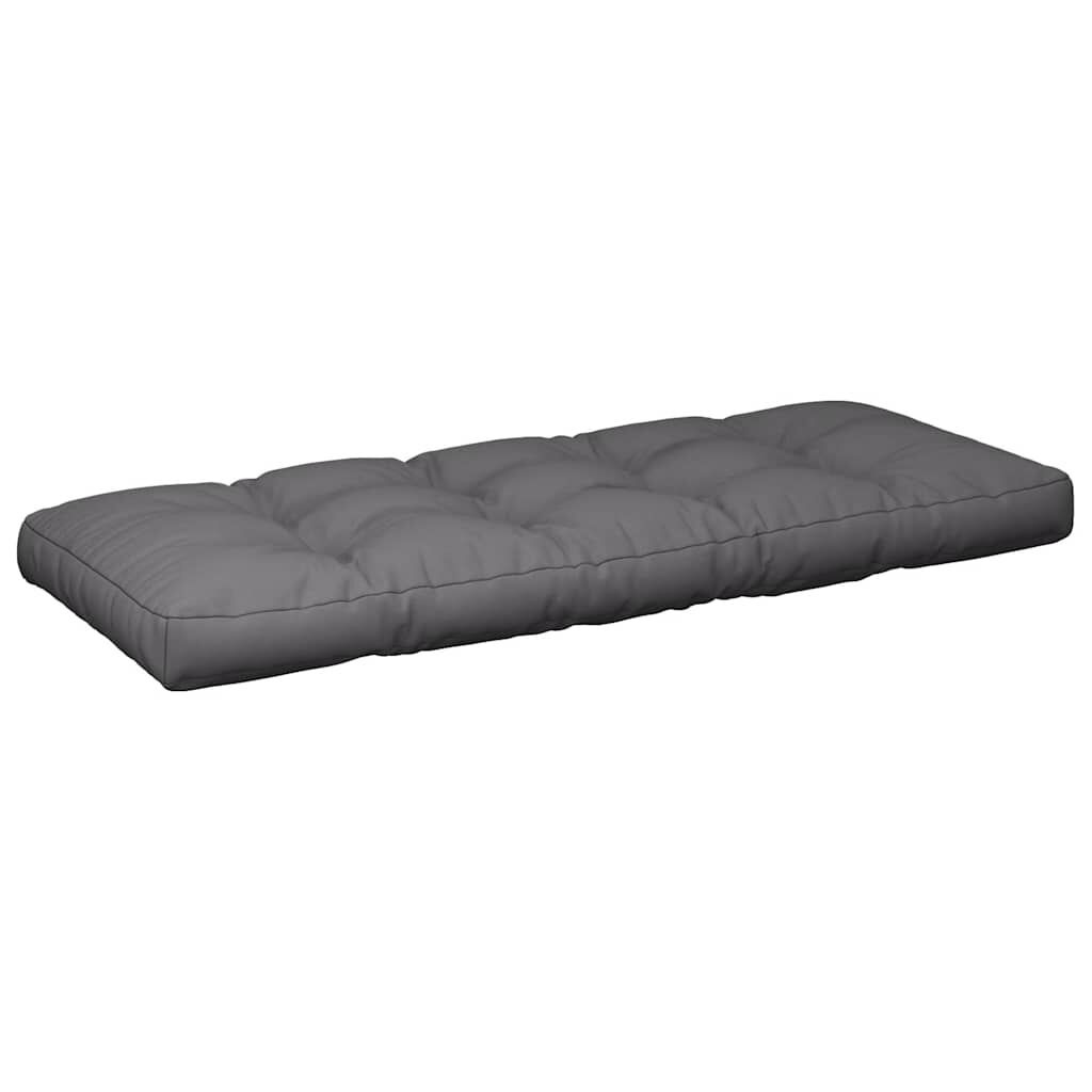 vidaXL Palletkussens 2 st stof antracietkleurig