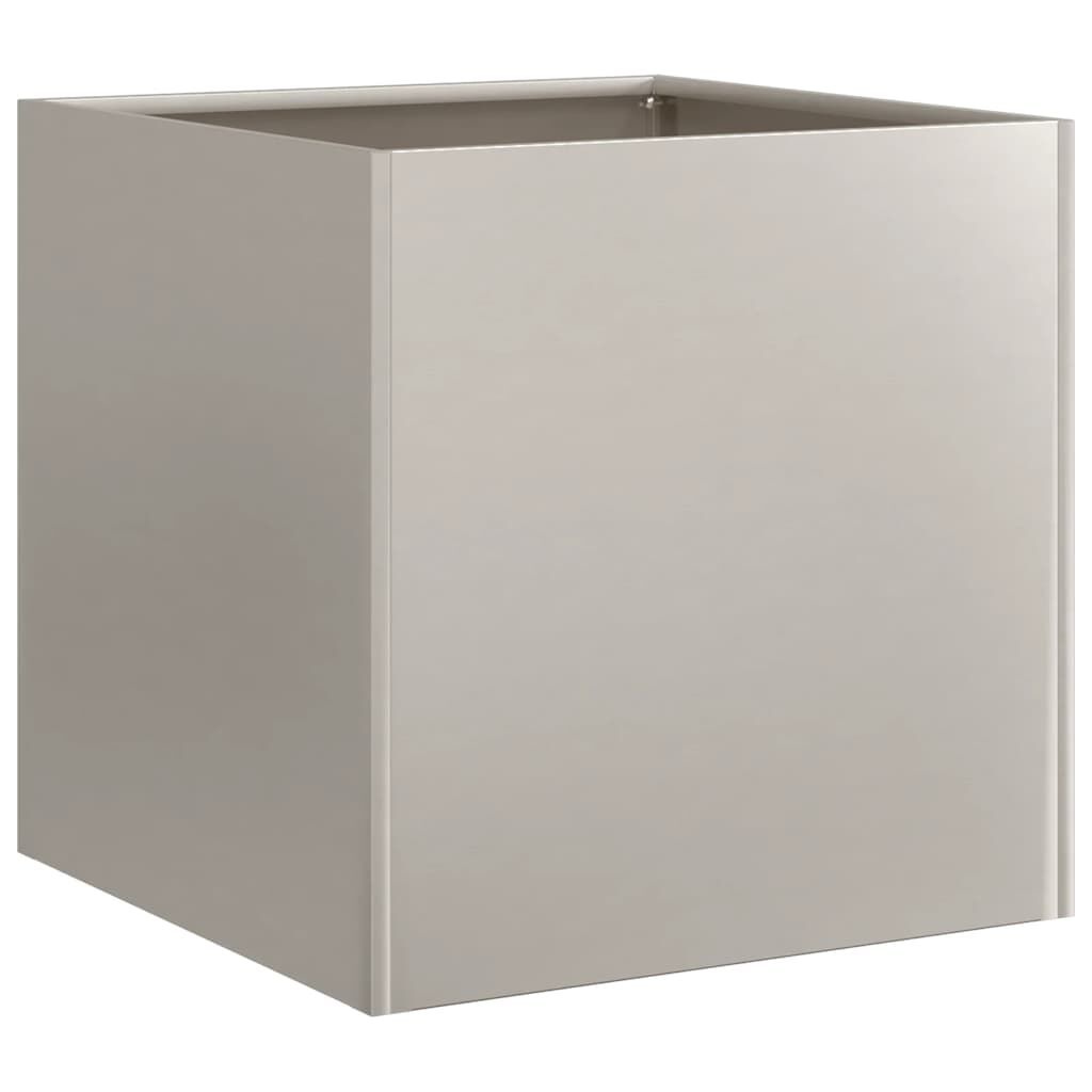 vidaXL Plantenbak roestig 40x40x40 cm weervast staal