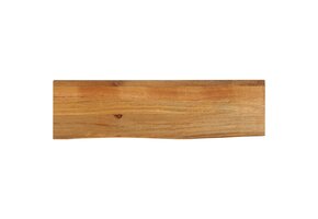 Massief Mangohout Tafelblad met Natuurlijke Rand - 33% Korting