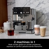 Ninja Luxe Essential 2-in-1 Koffiezetapparaat, Latte, Zilver, ES501EU