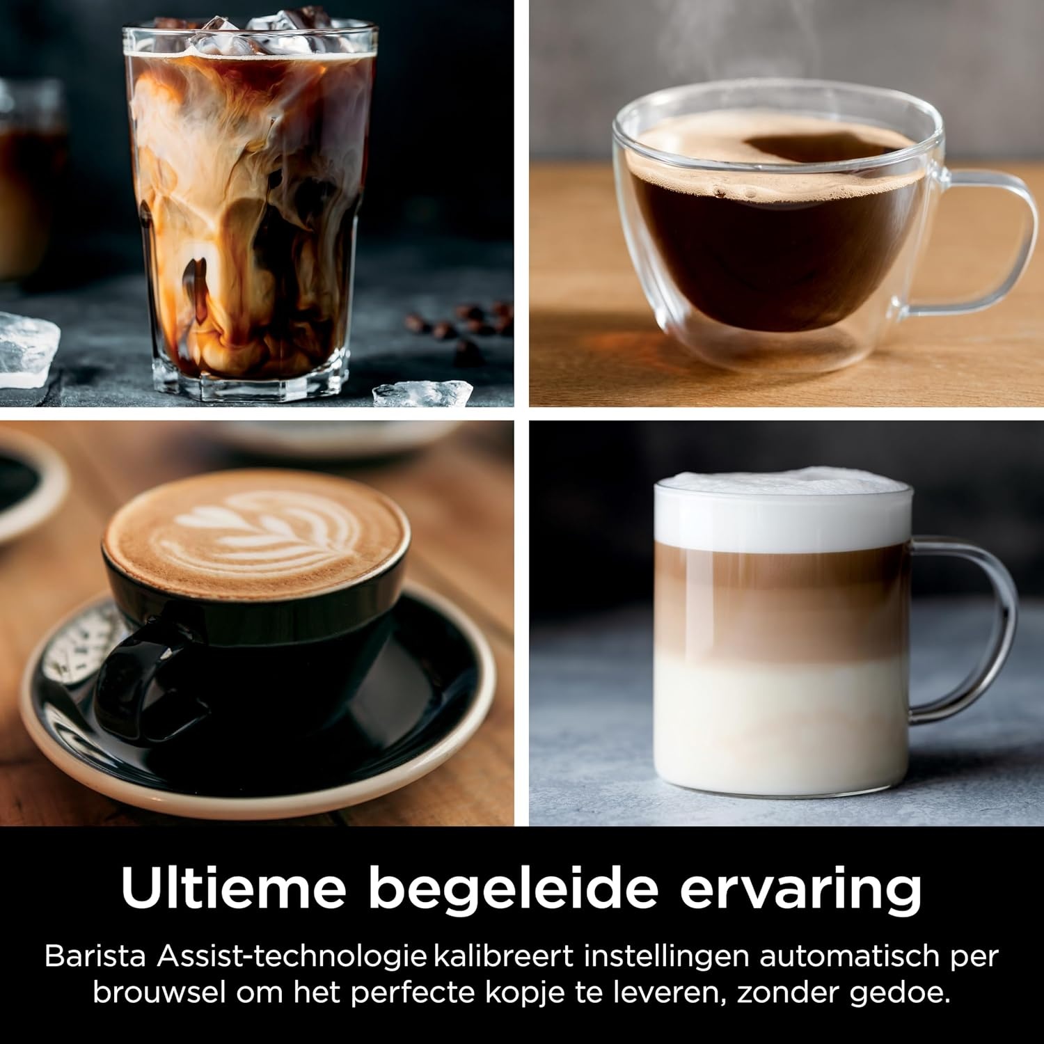 Ninja Luxe Essential 2-in-1 Koffiezetapparaat, Latte, Zilver, ES501EU