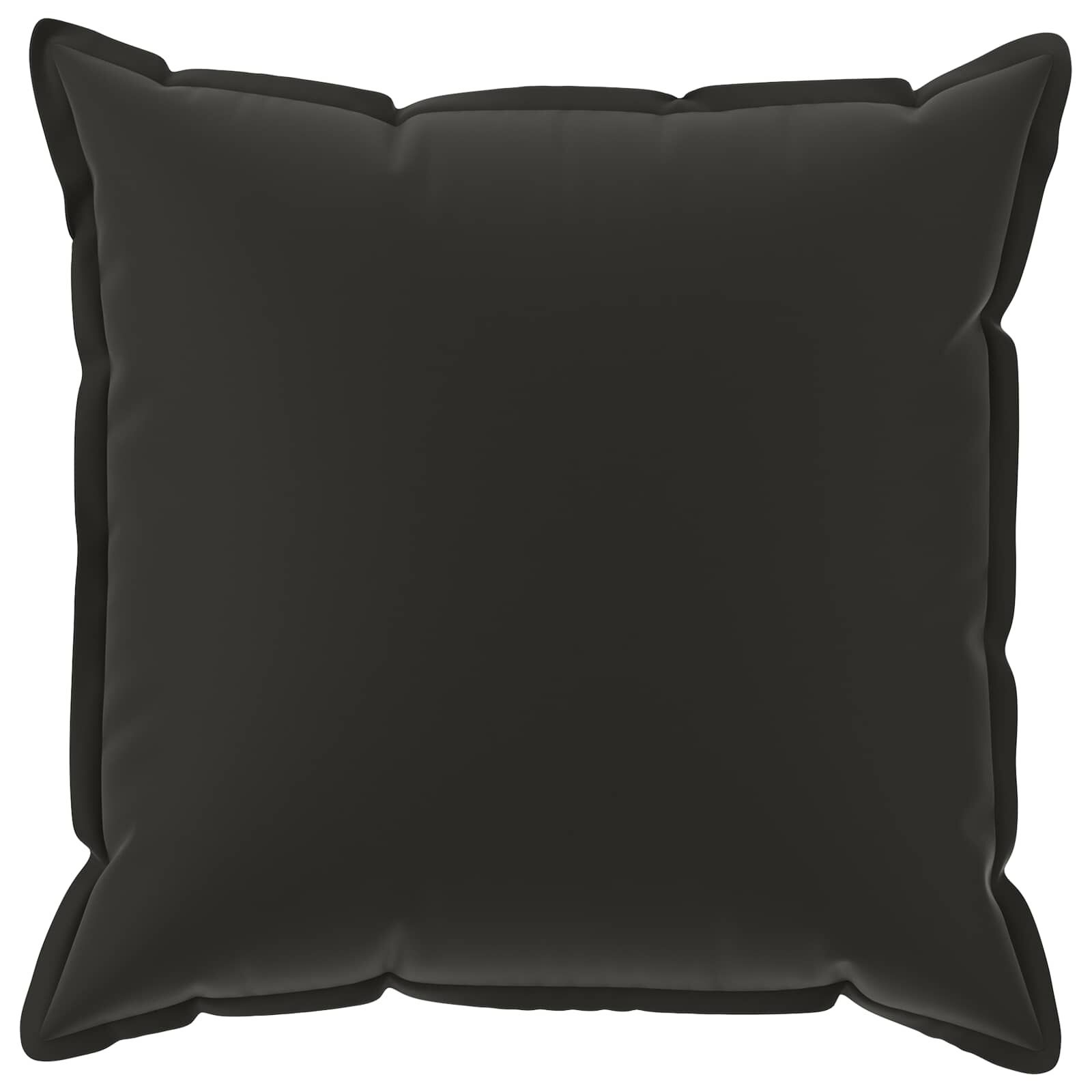 vidaXL Kussensloop 6 st HOUTEN Zwart 70 x 70 cm Polyester