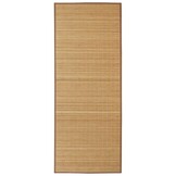 vidaXL Tapijt rechthoekig 120x180 cm bamboe bruin