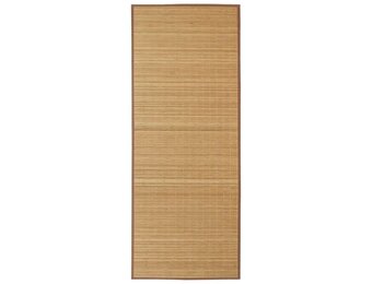 vidaXL Tapijt rechthoekig 120x180 cm bamboe bruin