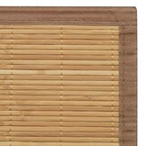 vidaXL Tapijt rechthoekig 120x180 cm bamboe bruin