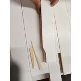 vidaXL Salontafel 80x80x31 cm spaanplaat wit