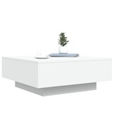 vidaXL Salontafel 80x80x31 cm spaanplaat wit