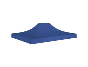 vidaXL Partytentdak 270 g/m² 4,5x3 m blauw
