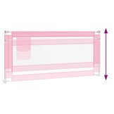 vidaXL Bedhekje peuter 200x25 cm stof roze