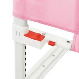 vidaXL Bedhekje peuter 200x25 cm stof roze