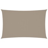 vidaXL Zonnescherm rechthoekig 4x7 m oxford stof taupe