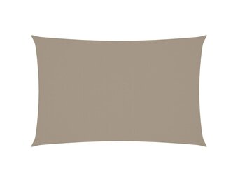 vidaXL Zonnescherm rechthoekig 4x7 m oxford stof taupe