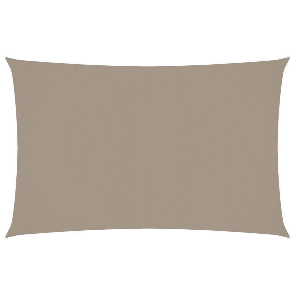 vidaXL Zonnescherm rechthoekig 4x7 m oxford stof taupe