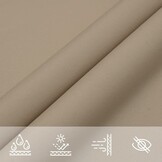 vidaXL Zonnescherm rechthoekig 4x7 m oxford stof taupe