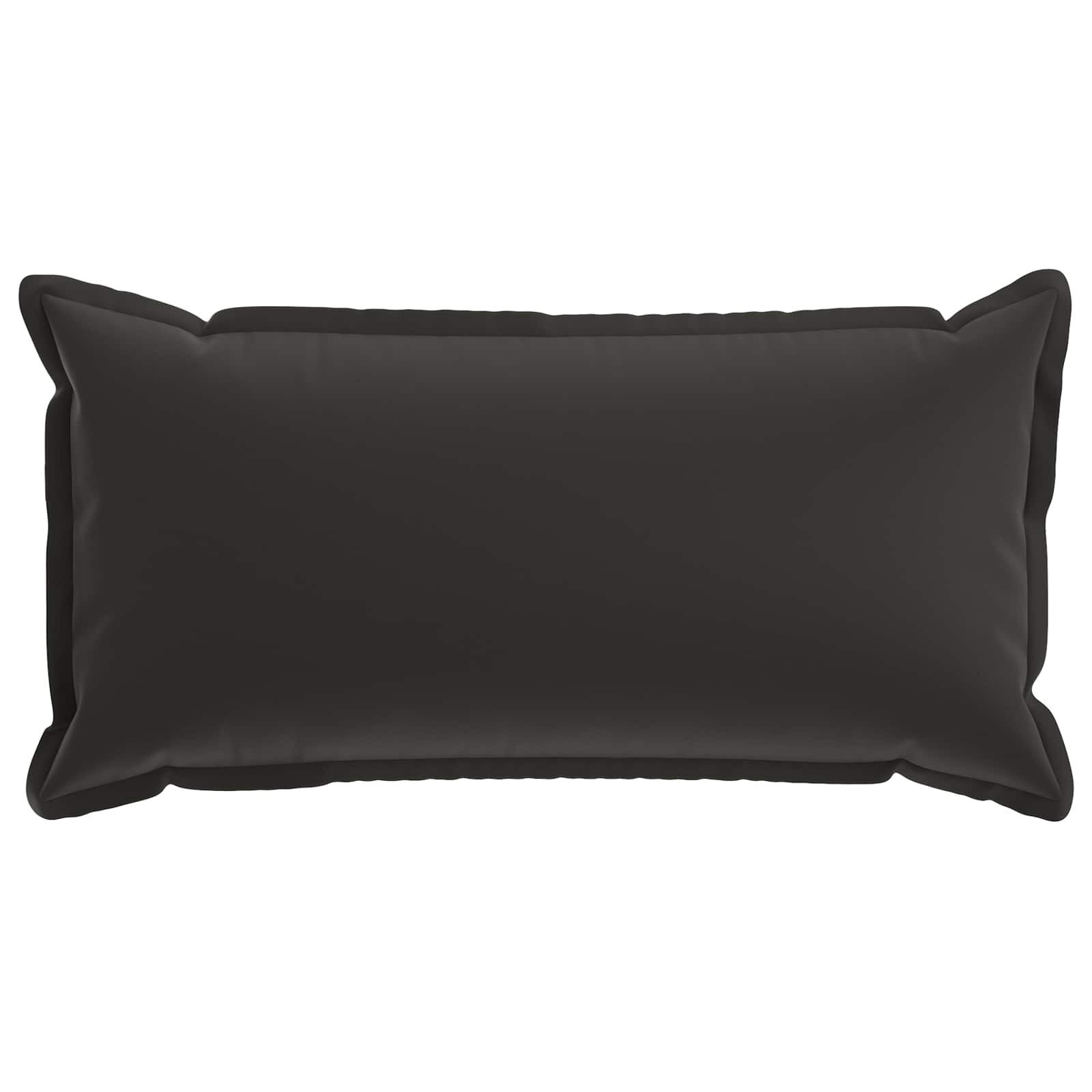 vidaXL Kussensloop 6 st HOUTEN Zwart 40 x 80 cm Polyester
