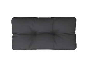 vidaXL Palletkussen 70x40x12 cm stof zwart