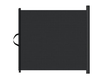 vidaXL Huisdierenhek uittrekbaar 102,5x125 cm zwart