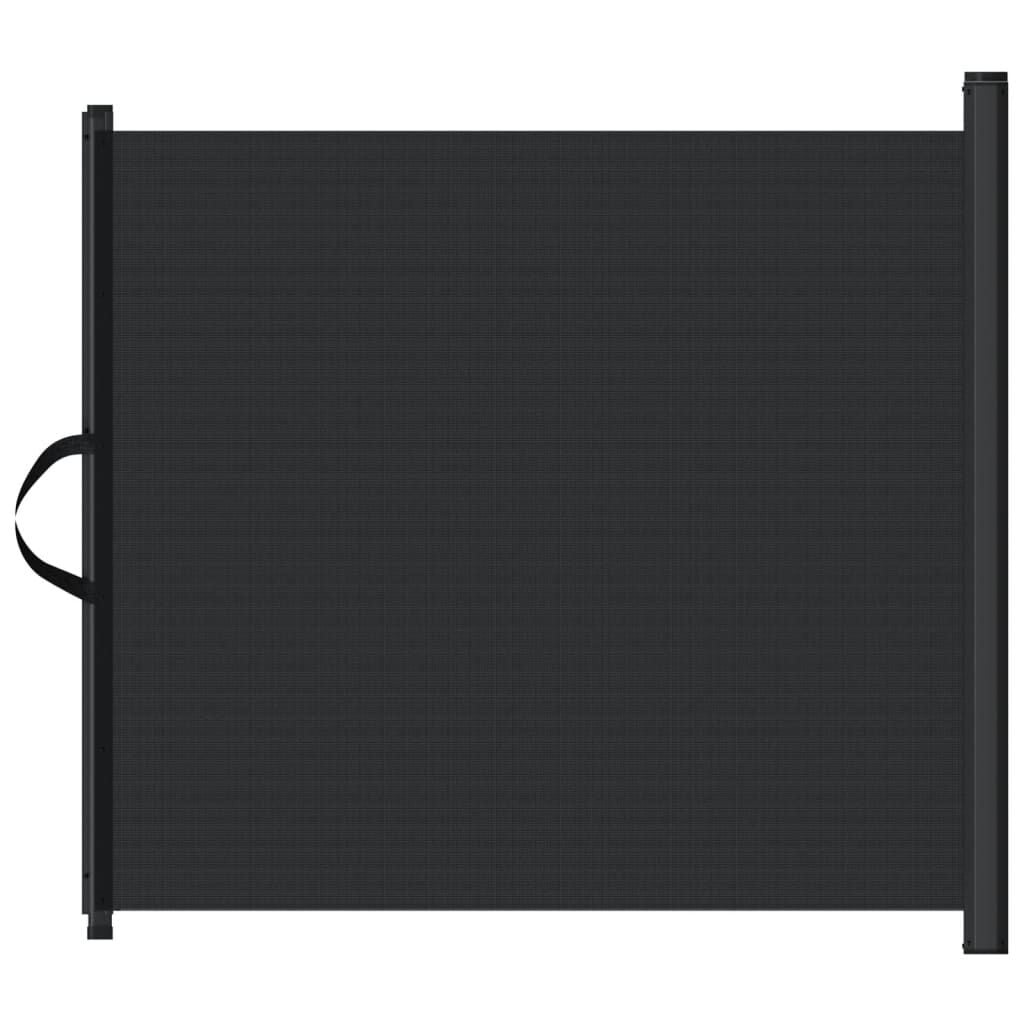 vidaXL Huisdierenhek uittrekbaar 102,5x125 cm zwart