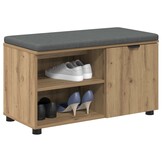 vidaXL Halbank Artisan Eik 80 x 38 x 46 cm