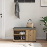 vidaXL Halbank Artisan Eik 80 x 38 x 46 cm