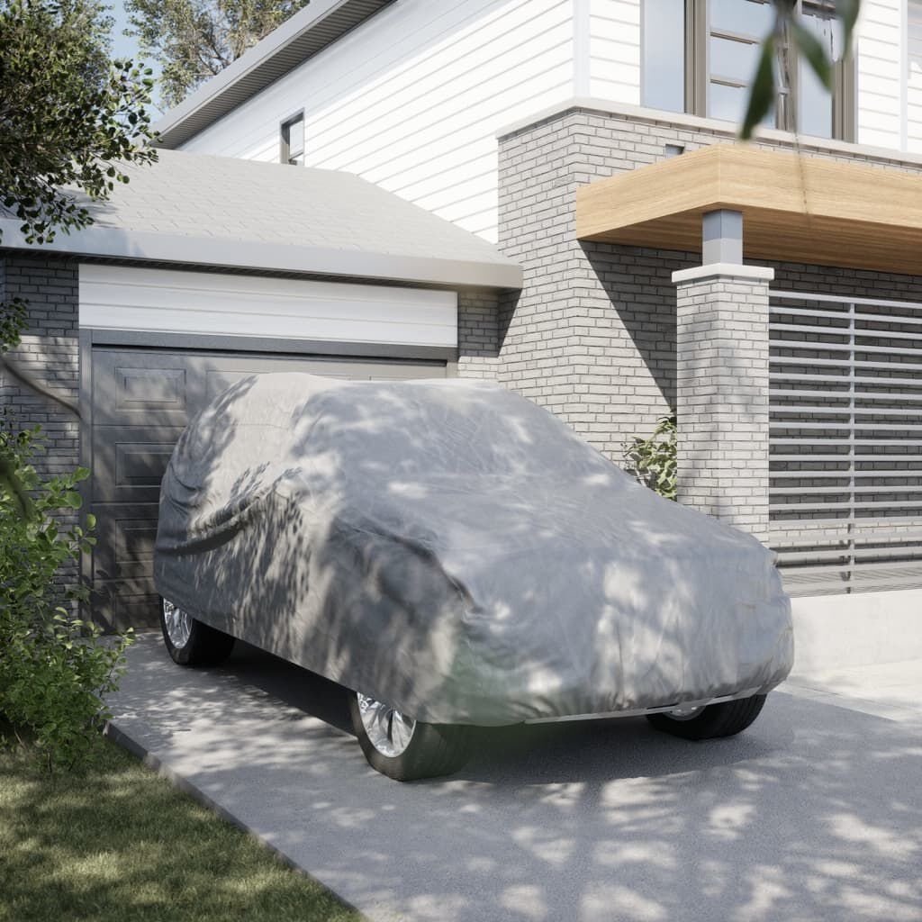 vidaXL Autohoes voor SUV L nonwoven stof volledig grijs