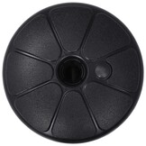vidaXL Parasolvoet gevuld met zand/water 15 L zwart