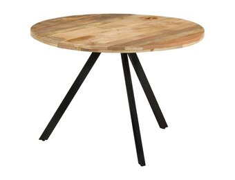 vidaXL Eettafel 110x75 cm massief mangohout