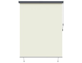 vidaXL Rolgordijn Crèmekleurig 200 x 250 cm Stof en Aluminium
