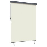 vidaXL Rolgordijn Crèmekleurig 200 x 250 cm Stof en Aluminium