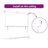 vidaXL Rolgordijn Crèmekleurig 200 x 250 cm Stof en Aluminium