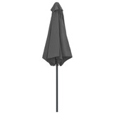 vidaXL Parasol met aluminium paal 270x246 cm antracietkleurig