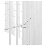 vidaXL Dierenverblijf 12 panelen 54x80 cm gegalvaniseerd ijzer