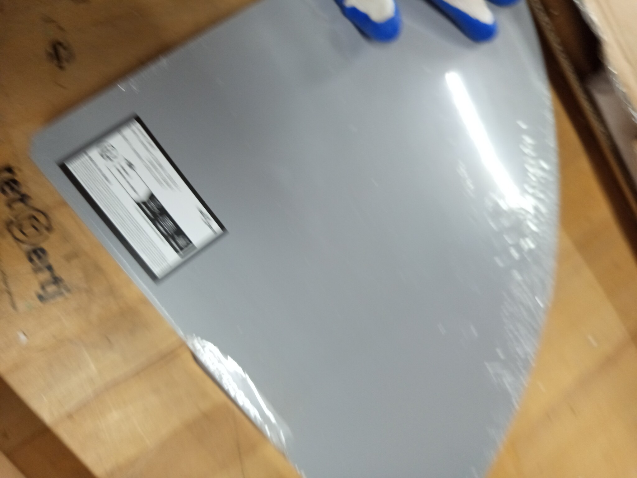 vidaXL Hoekschappen zwevend 2 st 35x35x3,8 cm MDF grijs