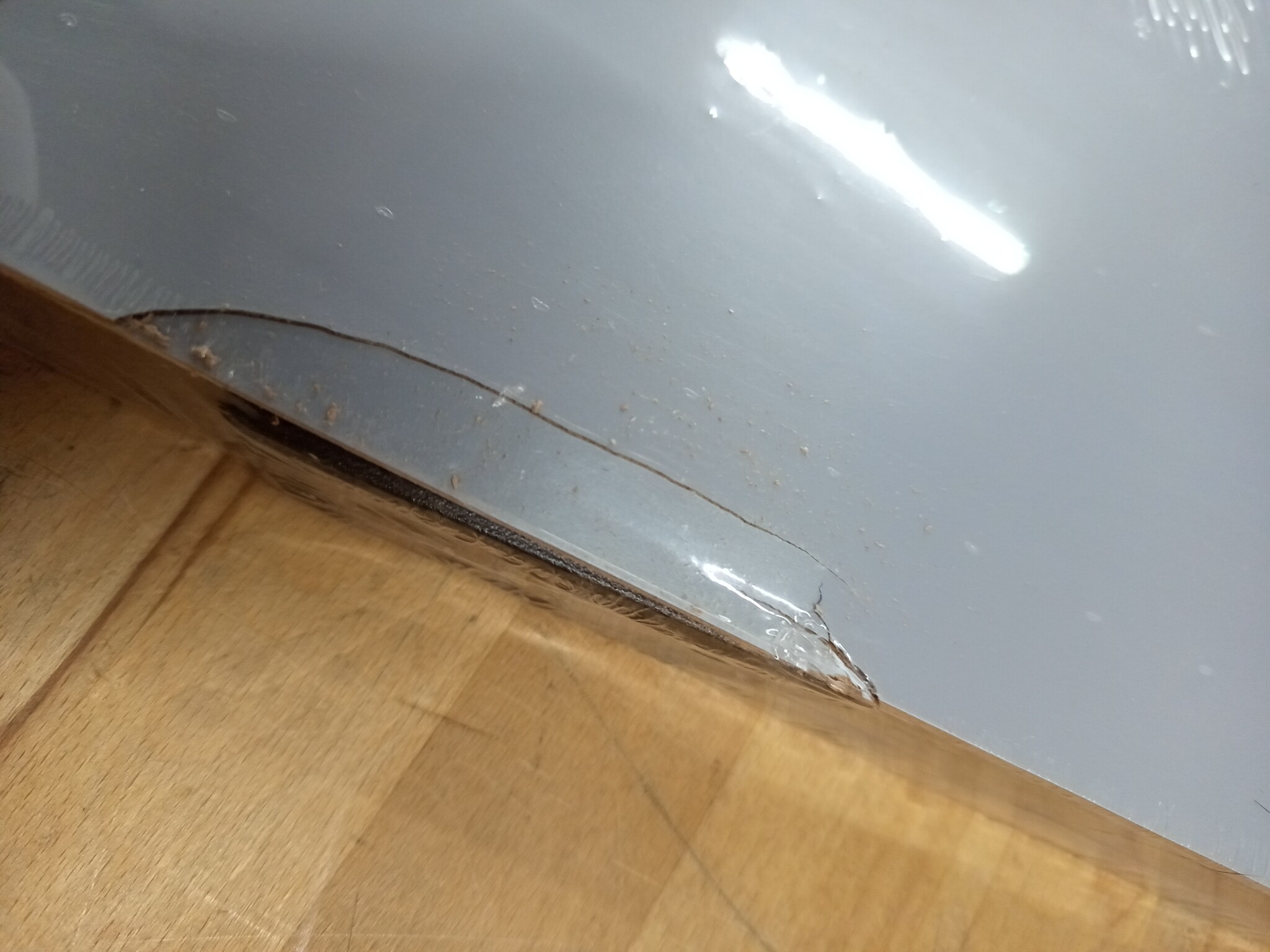 vidaXL Hoekschappen zwevend 2 st 35x35x3,8 cm MDF grijs